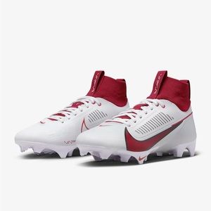 Nike Vapor Edge Pro 360 2 Football Cleats White Crimson Red FJ1581160 Mens Sz 12